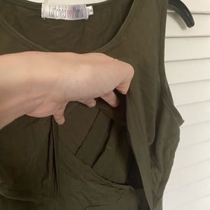 Latched mama nursing tank top